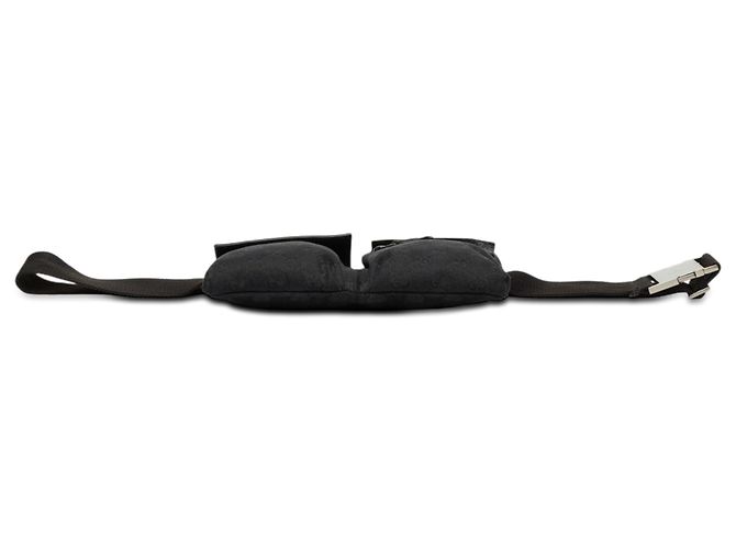 Borsetta cintura Gucci GG Canvas con doppia tasca nera Nero - vista 3