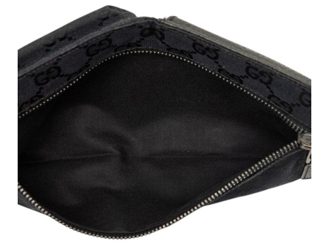 Borsetta cintura Gucci GG Canvas con doppia tasca nera Nero - vista 4