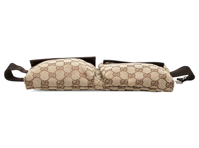 Borsa cintura Gucci GG Canvas beige con doppia tasca - vista 3