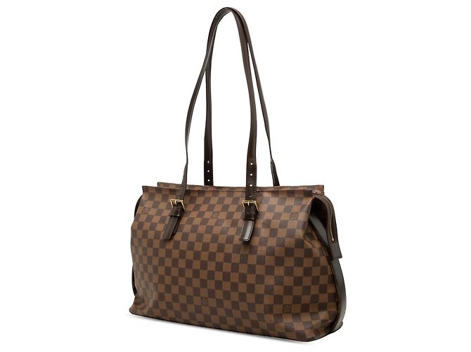 Borsa a tracolla Louis Vuitton Damier Ebene Marrone Chelsea - vista 2
