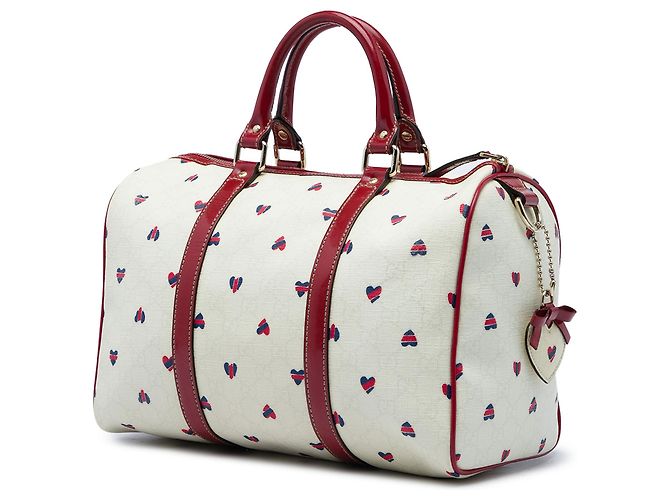 Gucci Medium GG Supreme Hearts Joy Boston Bag Weiß - Ansicht 2