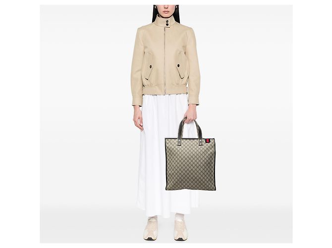 Tote Gucci GG Supreme Web Beige - vista 7