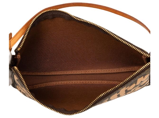 Louis Vuitton Stephen Sprouse Monogram Graffiti Pochette Accessoires Schultertasche Braun - Ansicht 4