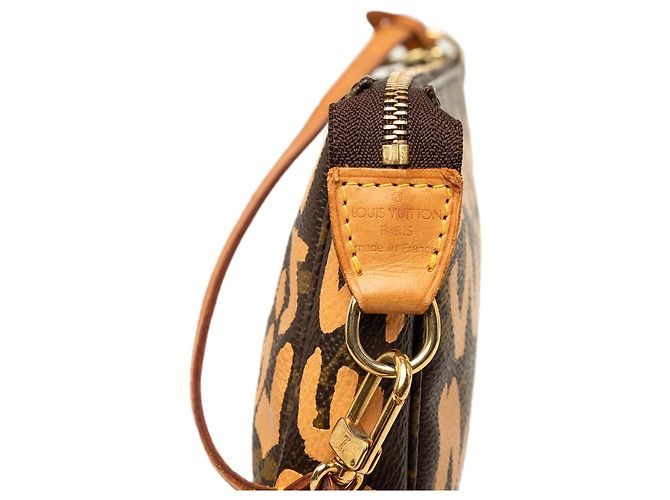 Louis Vuitton Stephen Sprouse Monogram Graffiti Pochette Accessoires Schultertasche Braun - Ansicht 5