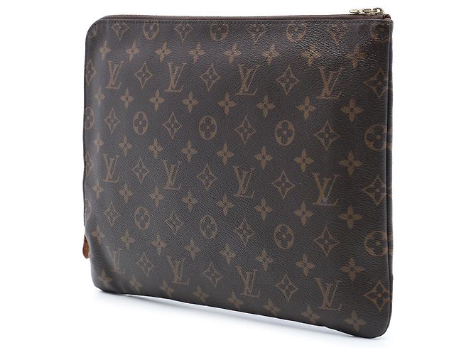 Borsa a Mano Louis Vuitton Monogram Etui Voyage MM Marrone - vista 2