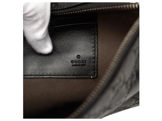 Clutch Gucci Guccissima Nera Nero - vista 5