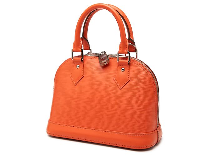 Borsa Satchel Louis Vuitton Epi Alma BB Arancione - vista 2