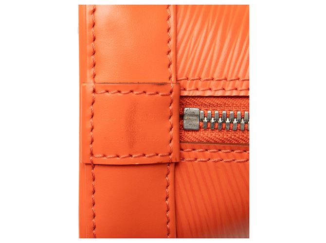 Borsa Satchel Louis Vuitton Epi Alma BB Arancione - vista 5