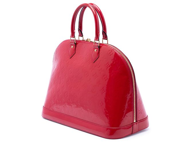 Borsa Louis Vuitton Monogram Vernis Alma GM Rosa - vista 2