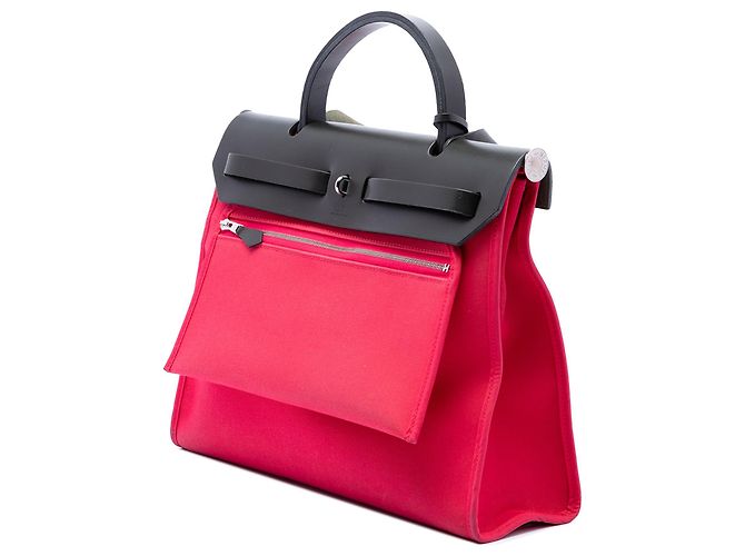 Borsa Hermès Toile Herbag Zip 31 Rosa - vista 2