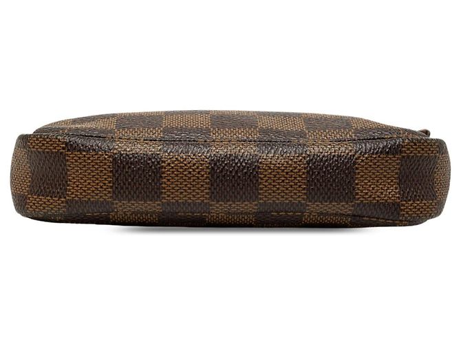 Borsa a mano Louis Vuitton Damier Ebene Mini Pochette Accessoires Marrone - vista 3