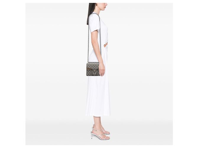 Borsa a tracolla Gucci Dionysus Small GG Supreme Beige - vista 6