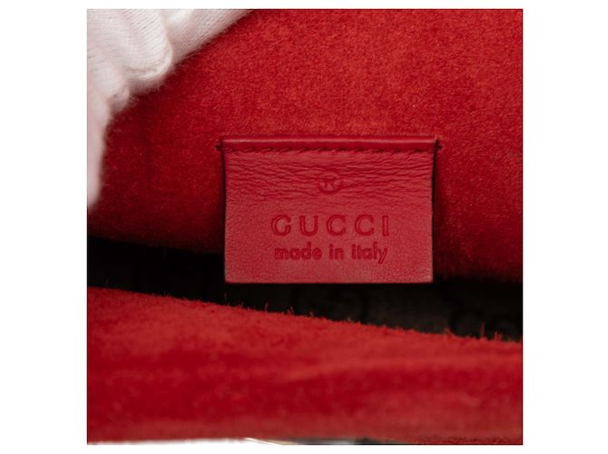 Borsa a Tracolla Gucci Dionysus Small GG Supreme Rossa Rosso - vista 5