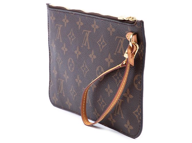 Pouch Louis Vuitton Monogram Neverfull MM Marrone - vista 2
