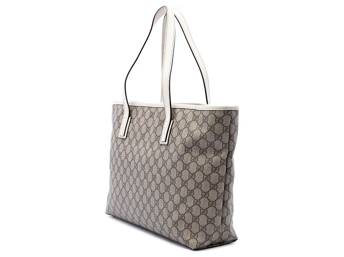 Borsa Tote Gucci Medium GG Supreme Beige - vista 2