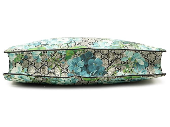 Borsa Tote Convertibile Morbida Gucci GG Supreme Blooms Beige - vista 3