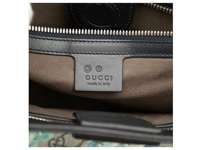 Borsa Tote Convertibile Morbida Gucci GG Supreme Blooms Beige - vista 5