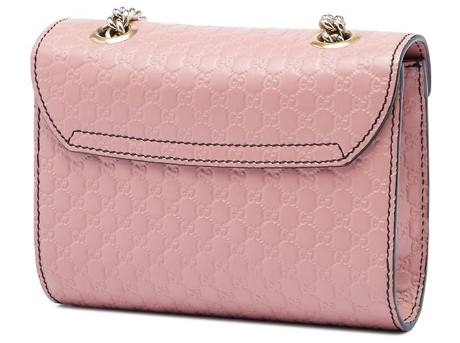 Borsa a tracolla Gucci Mini Microguccissima Emily Rosa - vista 2