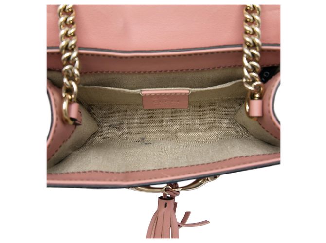 Borsa a tracolla Gucci Mini Microguccissima Emily Rosa - vista 4