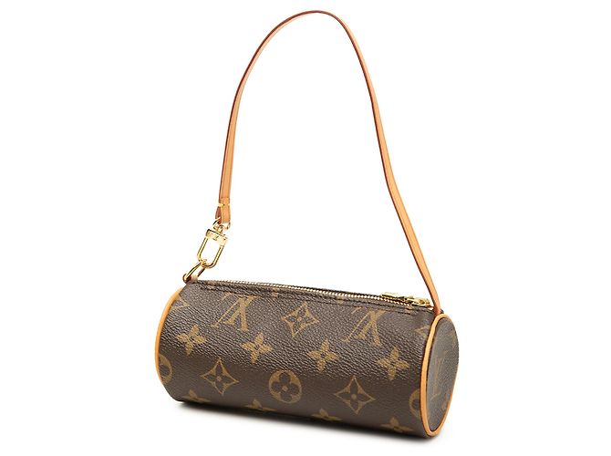 Louis Vuitton Monogram Papillon Pochette Handtasche Braun - Ansicht 2