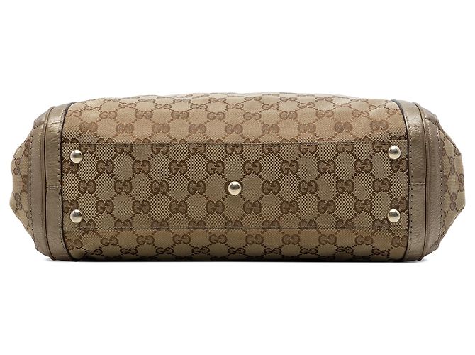 Borsa Satchel Gucci GG Canvas Bella Beige - vista 3