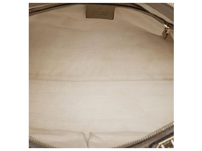 Borsa Satchel Gucci GG Canvas Bella Beige - vista 4