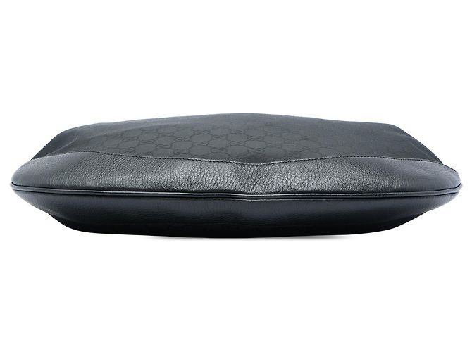 Borsa a tracolla Gucci GG in nylon nera Nero - vista 3
