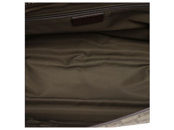 Borsa a tracolla Gucci GG Supreme Interlocking G beige - vista 4