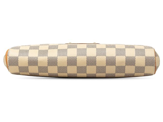 Borsa Satchel Louis Vuitton Damier Azur Eva Bianca Bianco - vista 3