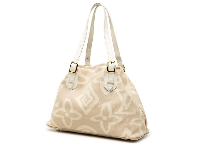 Louis Vuitton Monogram Tahitienne Cabas PM Tote Bag Beige - Ansicht 2