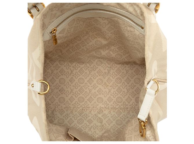 Louis Vuitton Monogram Tahitienne Cabas PM Tote Bag Beige - Ansicht 4