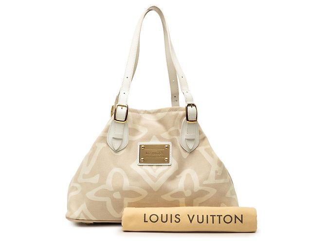 Louis Vuitton Monogram Tahitienne Cabas PM Tote Bag Beige - Ansicht 7
