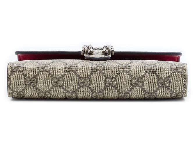 Borsa a tracolla Gucci GG Supreme Dionysus Wallet on Chain Beige - vista 3