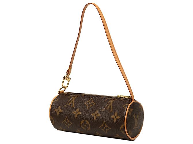Louis Vuitton Monogram Papillon Pochette Handtasche Braun - Ansicht 2