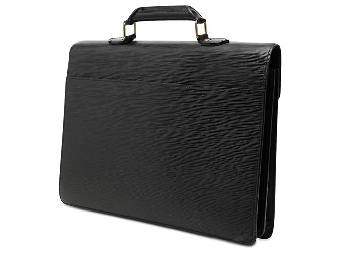 Borsa Business Louis Vuitton Epi Serviette Conseiller Nera Nero - vista 2