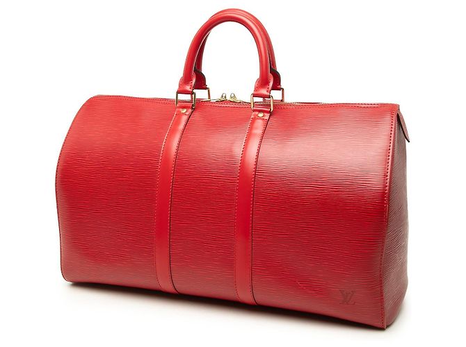 Borsa da viaggio Louis Vuitton Epi Keepall 45 rossa Rosso - vista 2
