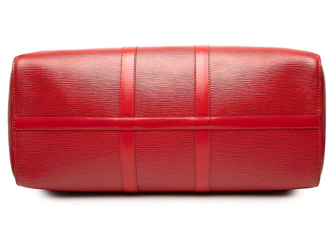 Borsa da viaggio Louis Vuitton Epi Keepall 45 rossa Rosso - vista 3