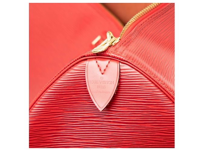 Borsa da viaggio Louis Vuitton Epi Keepall 45 rossa Rosso - vista 5