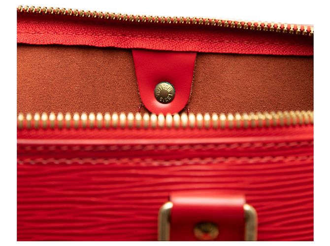 Borsa da viaggio Louis Vuitton Epi Keepall 45 rossa Rosso - vista 7