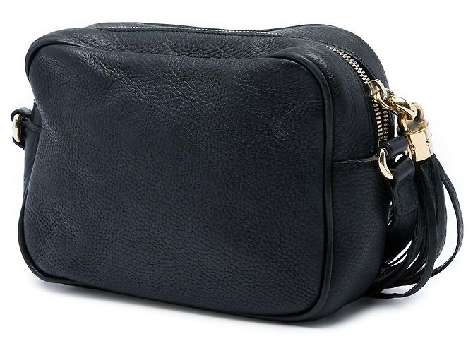 Borsa a tracolla Soho Disco Gucci in pelle di vitello nera Nero - vista 2