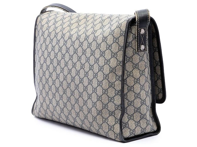 Borsa a tracolla Gucci GG Supreme Web Beige - vista 2