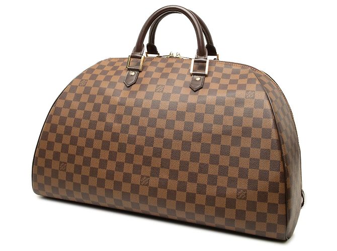 Borsa da viaggio Louis Vuitton Damier Ebene Ribera GM Marrone - vista 2