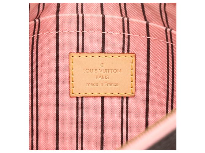 Pouch Louis Vuitton Monogram Neverfull MM Marrone - vista 5