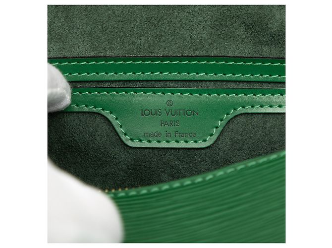 Borsa Louis Vuitton Epi Soufflot Verde - vista 5