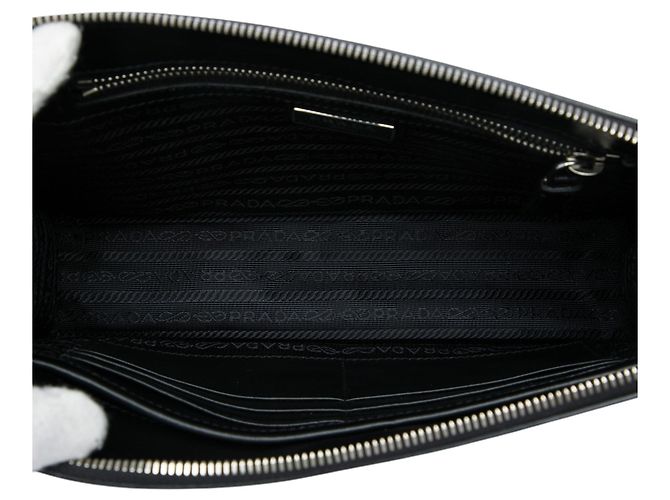Prada Saffiano Clutch Schwarz - Ansicht 4