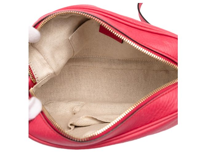 Borsa a tracolla Soho Disco Gucci in pelle di vitello rosa - vista 4