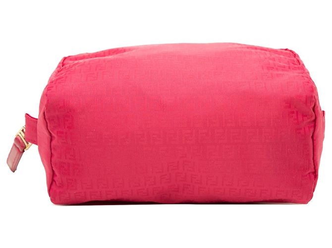 Pouch Fendi Zucchino in nylon rosa - vista 3