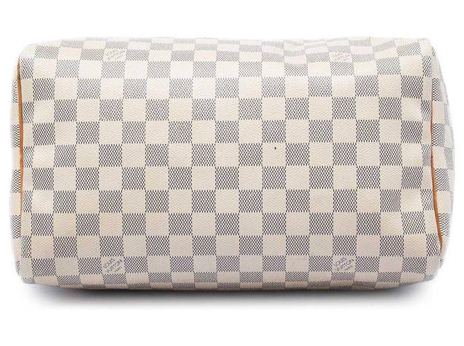 Borsa Boston Louis Vuitton Damier Azur Speedy 30 Bianca Bianco - vista 3