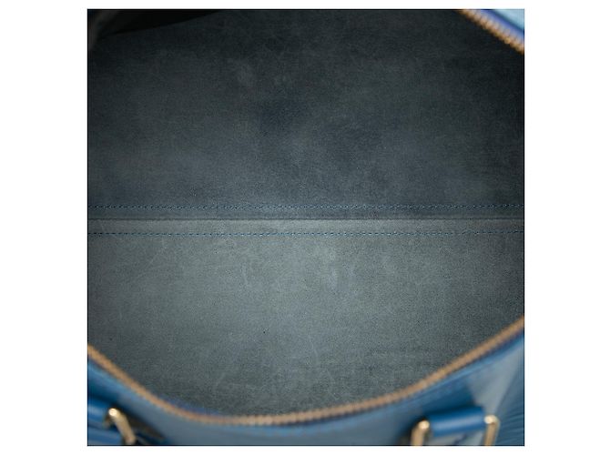Borsa Boston Louis Vuitton Epi Speedy 35 Blu - vista 4