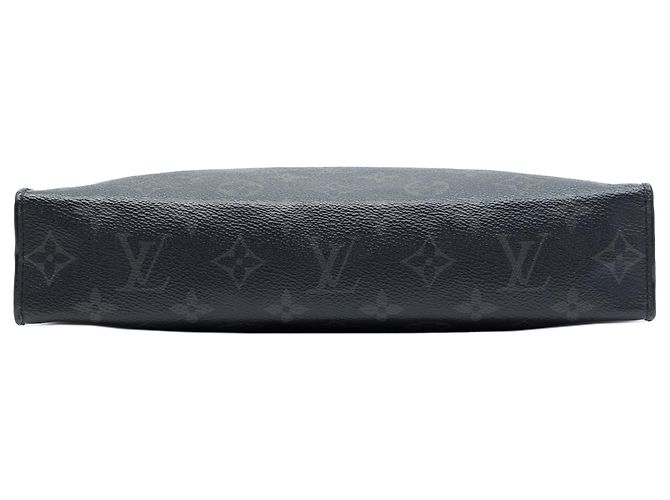Borsa a pochette Louis Vuitton Monogram Eclipse Pochette Voyage MM nera Nero - vista 3